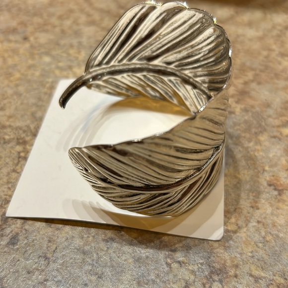 Big wide hippie bangle Feather inspired - Picture 4 of 4